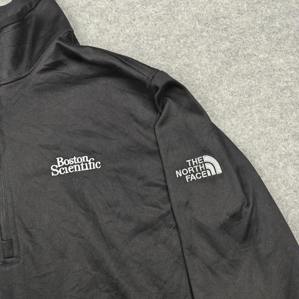 The North Face Pullover Mens Large Black 1/4 Zip Fleece Boston Scientific